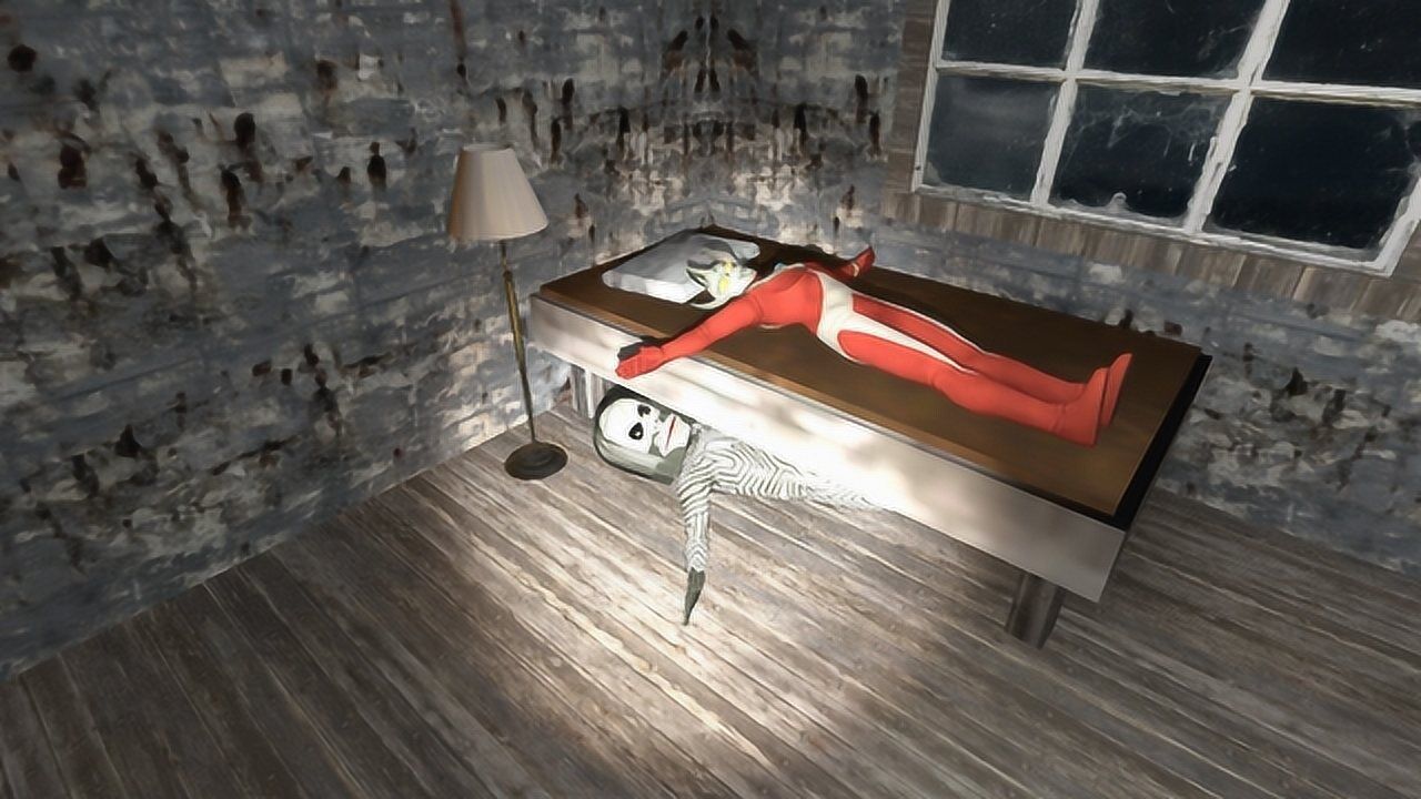 泰罗奥特曼在密室睡觉怪兽在床底下干什么啊