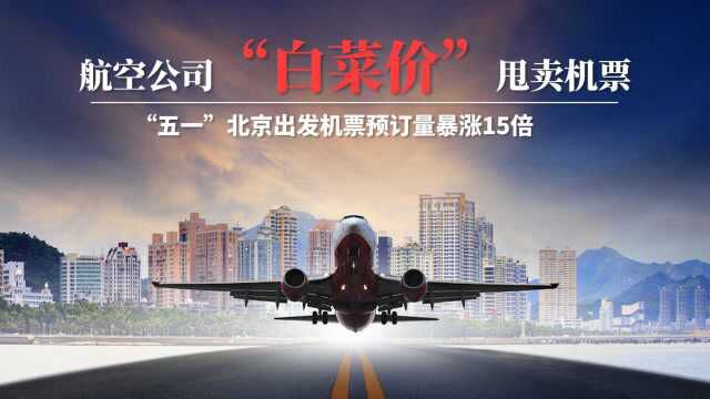 航空公司“白菜价”甩卖机票,“五一”北京出发机票预订量暴涨15倍