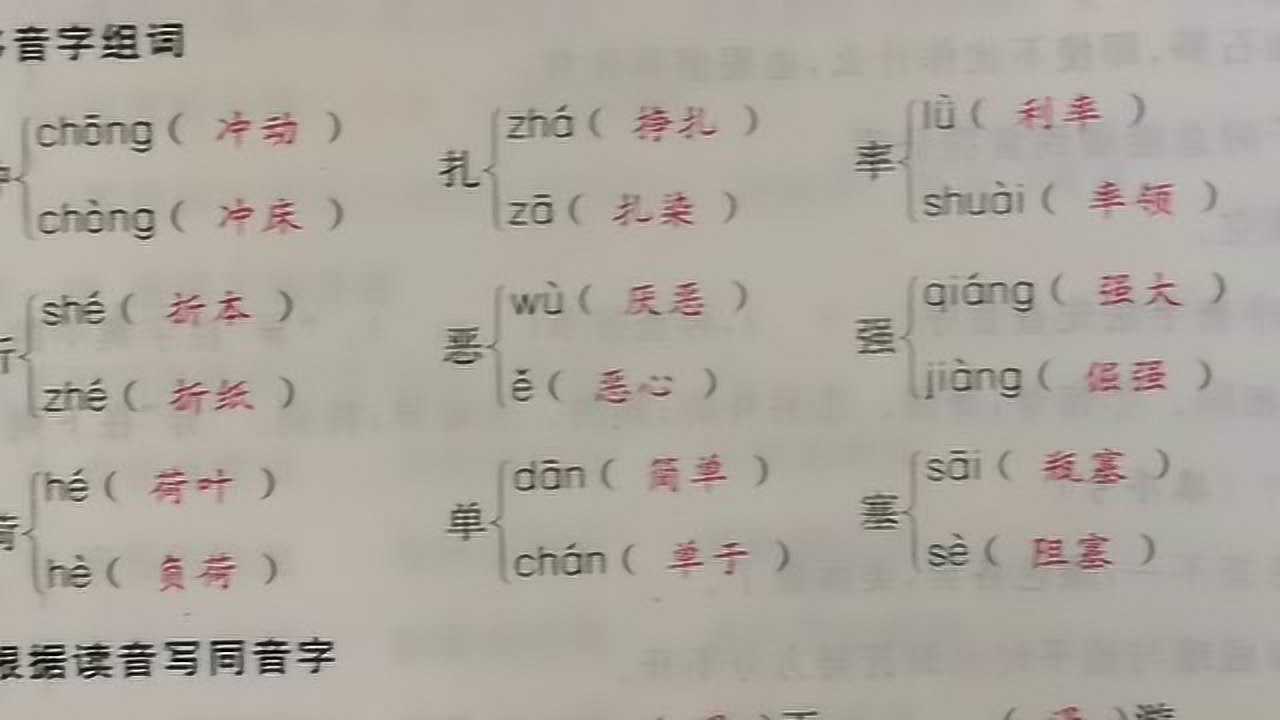 基础知识训练,多音字组词,试试你能拿满分吗_高清1080P在线观看平台_腾讯视频