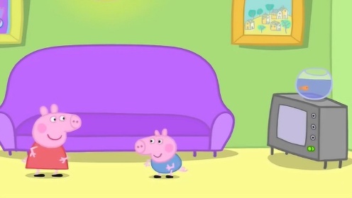 26小猪佩奇和乔治把猪妈妈刚刚打扫干净的客厅弄脏了,猪妈妈很不开心