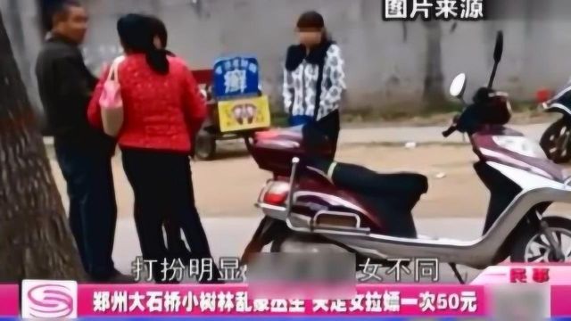 小树林乱象丛生,失足女拉嫖一次50元!路人纷纷被吓跑!