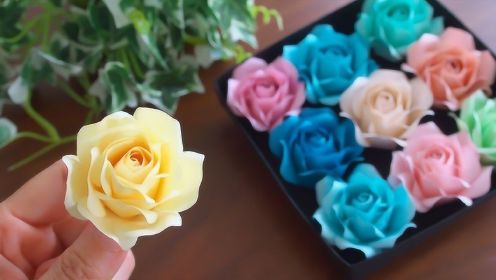 教你自制简单漂亮的纸玫瑰花，给你的卧室增添一缕芬芳！