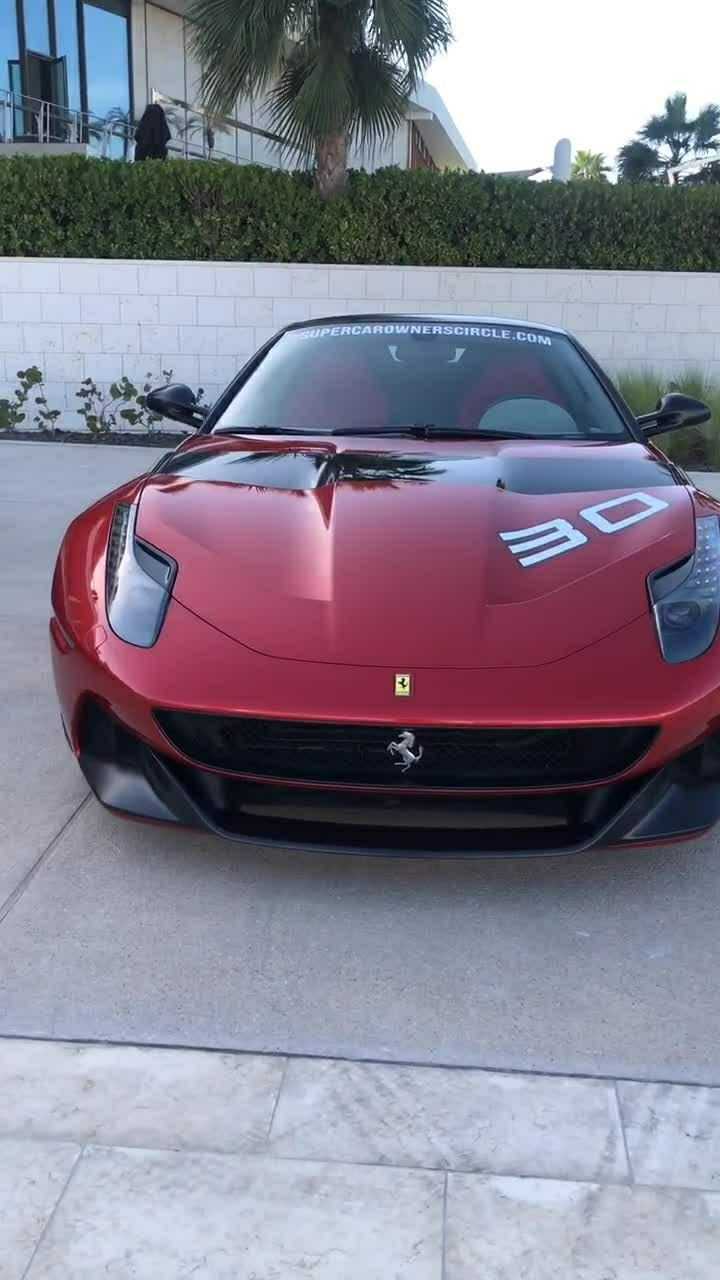 法拉利sp30全球独一辆专门为车主特别订制的