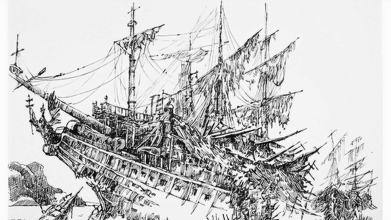 黑珍珠号看完千万别告诉别人海盗船可以这样画