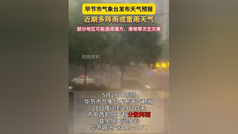 毕节织金天气预报