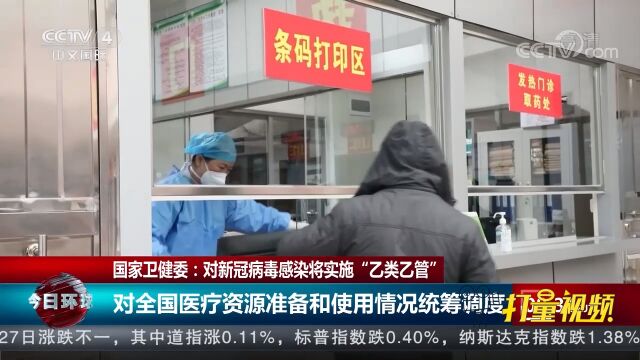 国家卫健委:对全国医疗资源准备和使用情况统筹调度