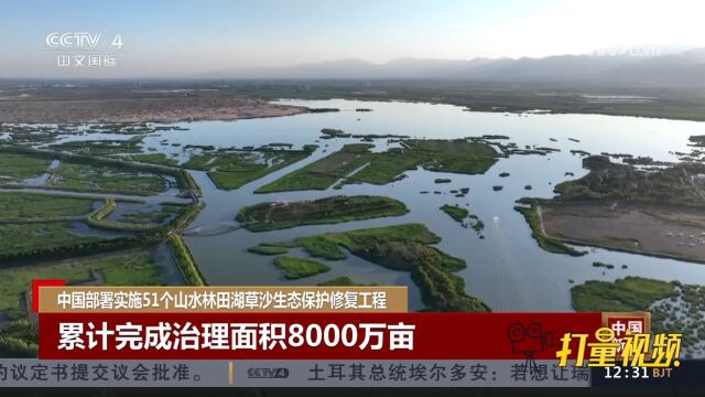 中国部署实施51个山水林田湖草沙生态保护修复工程