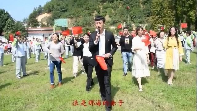 五堵中学庆祝建guo70周年快闪