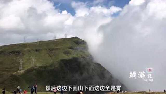 贵州乌蒙大草原,大自然太神奇了,高山云雾云绕仿佛到了仙境一般