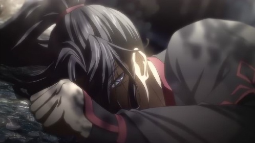 魔道祖师魏无羡身体虚弱抵挡不了恶诅痕的发作倒下去了