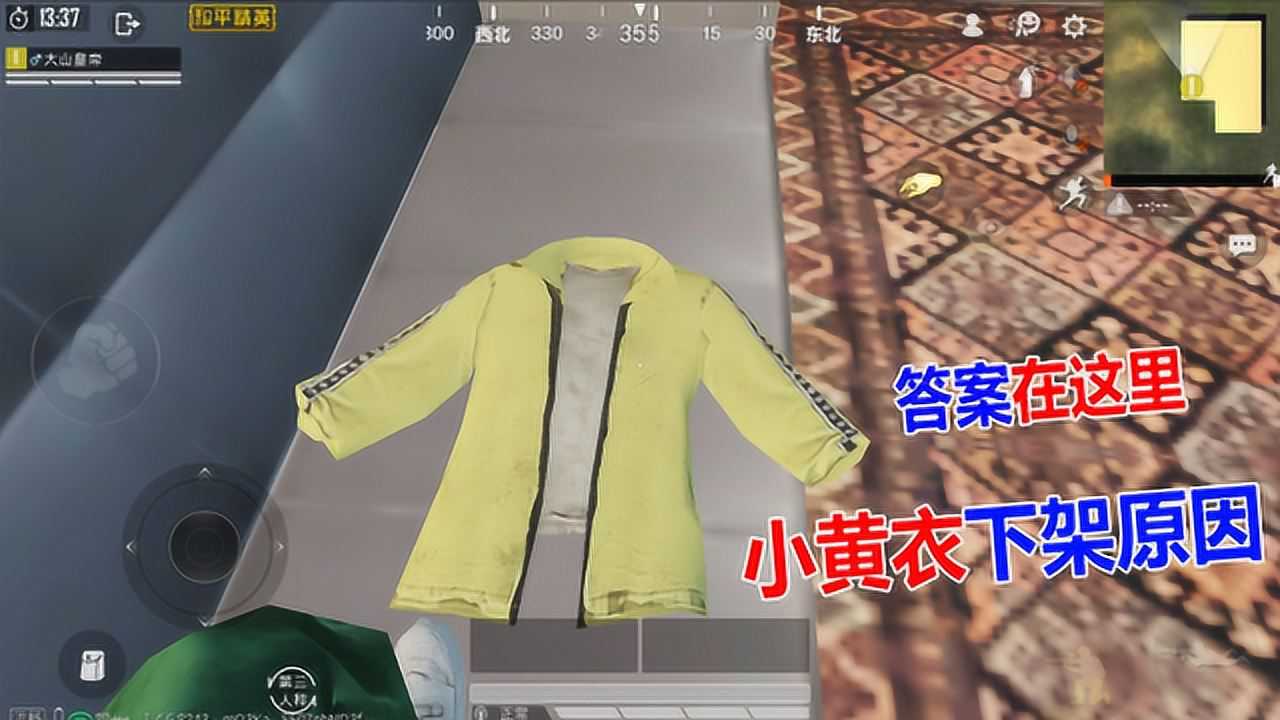 和平精英大山小黄衣为什么会被下架我终于找到了答案