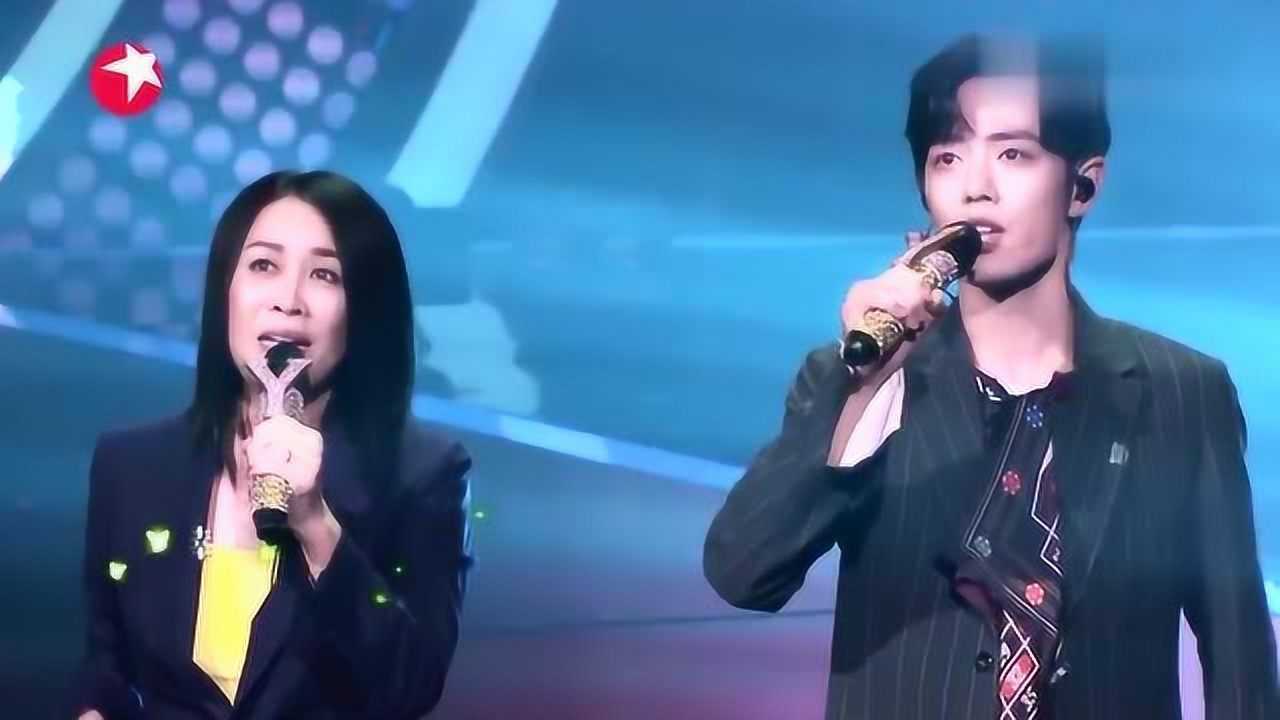 我们的歌那英肖战简直是行走的cd一曲绿光嗨爆全场