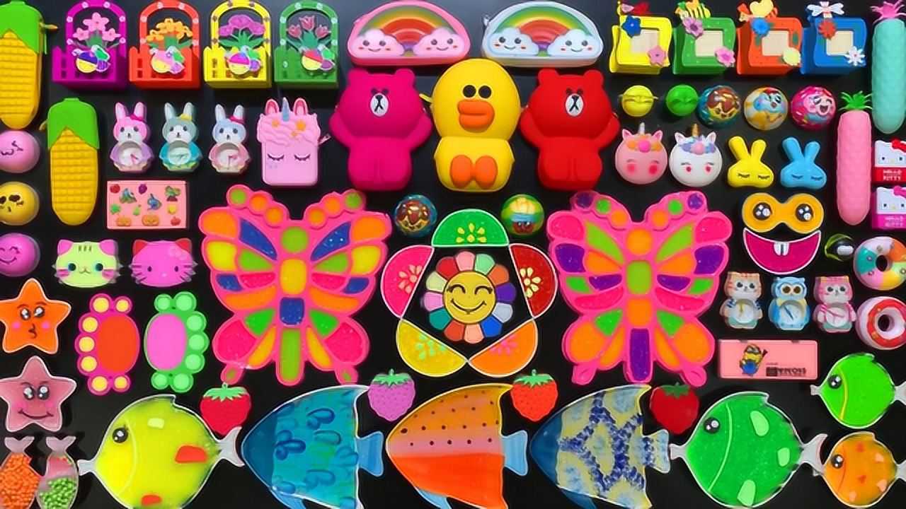 diy史莱姆教程,蝴蝶彩泥 玉米彩泥 q弹果冻泥,好玩解压效果超棒