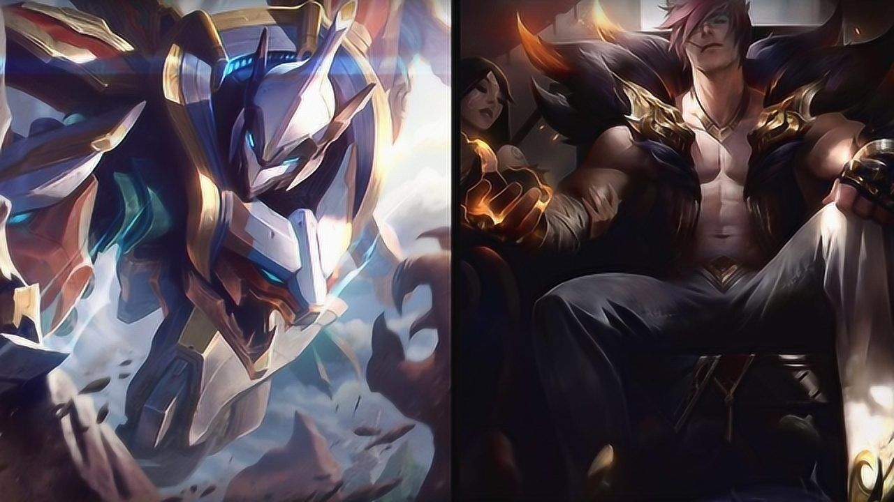 【皮肤对比】王国机神 瑟提vs腕豪 瑟提——英雄联盟
