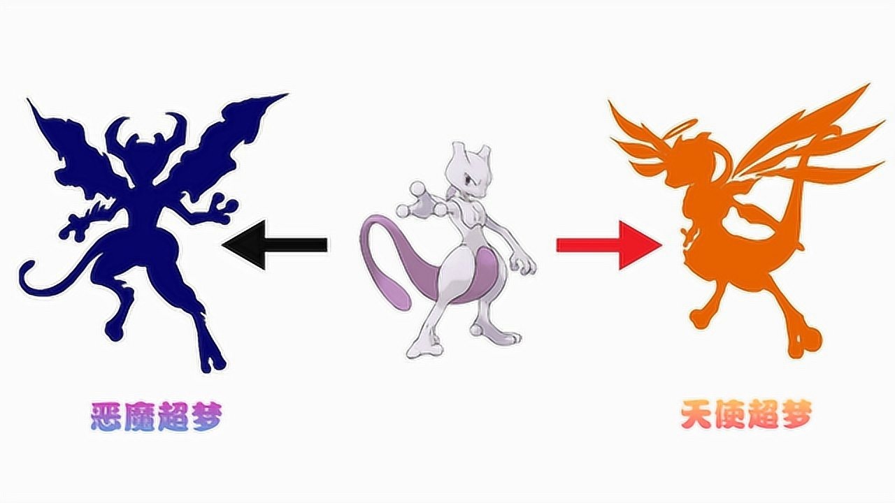 神奇宝贝:【自制】超梦的2种"究极进化",天使超梦头顶光环超帅气!