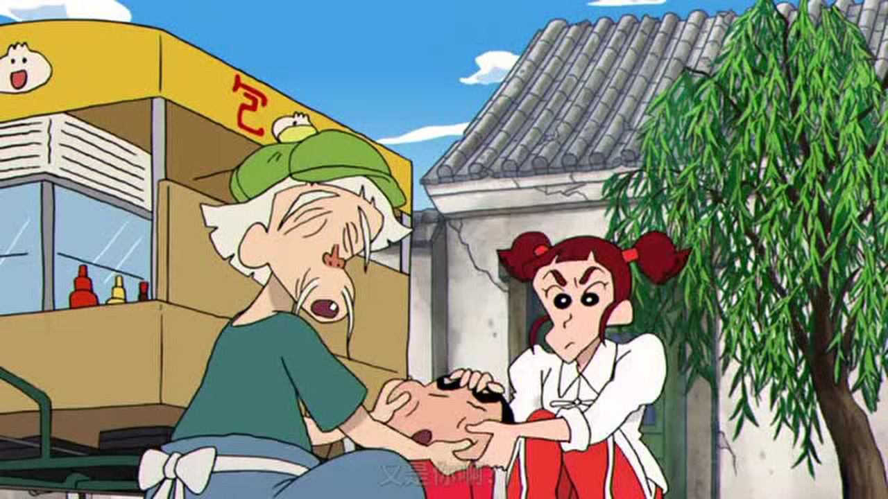 蜡笔小新学中国功夫天赋异禀,柔软弹弹拳!