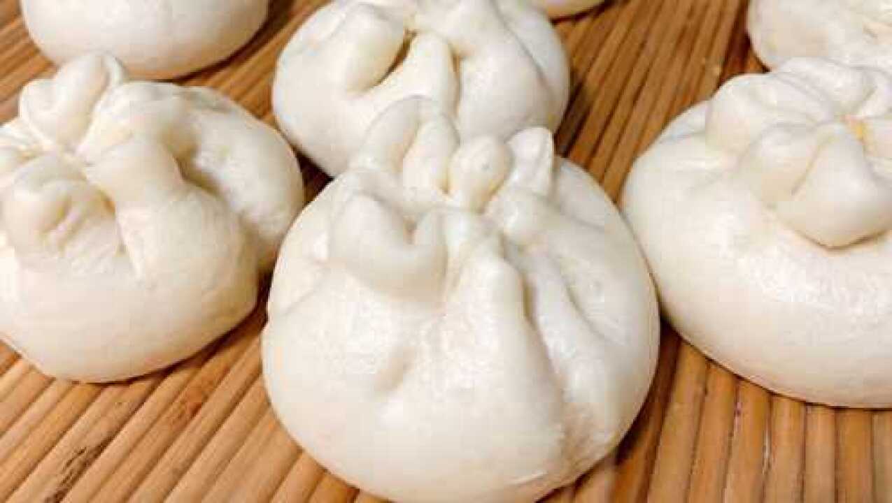 山东特色年货米包 肺炎这几天馒头都不好买 在家做的黄米包子味道更好
