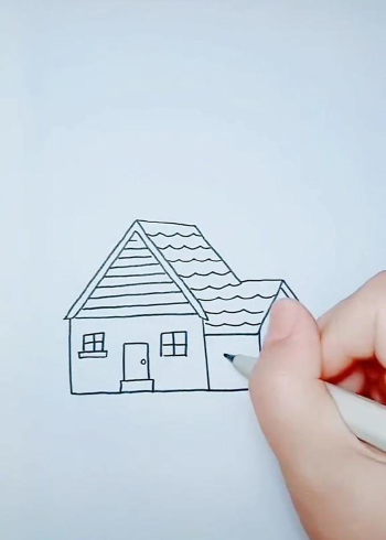 画个气球房子