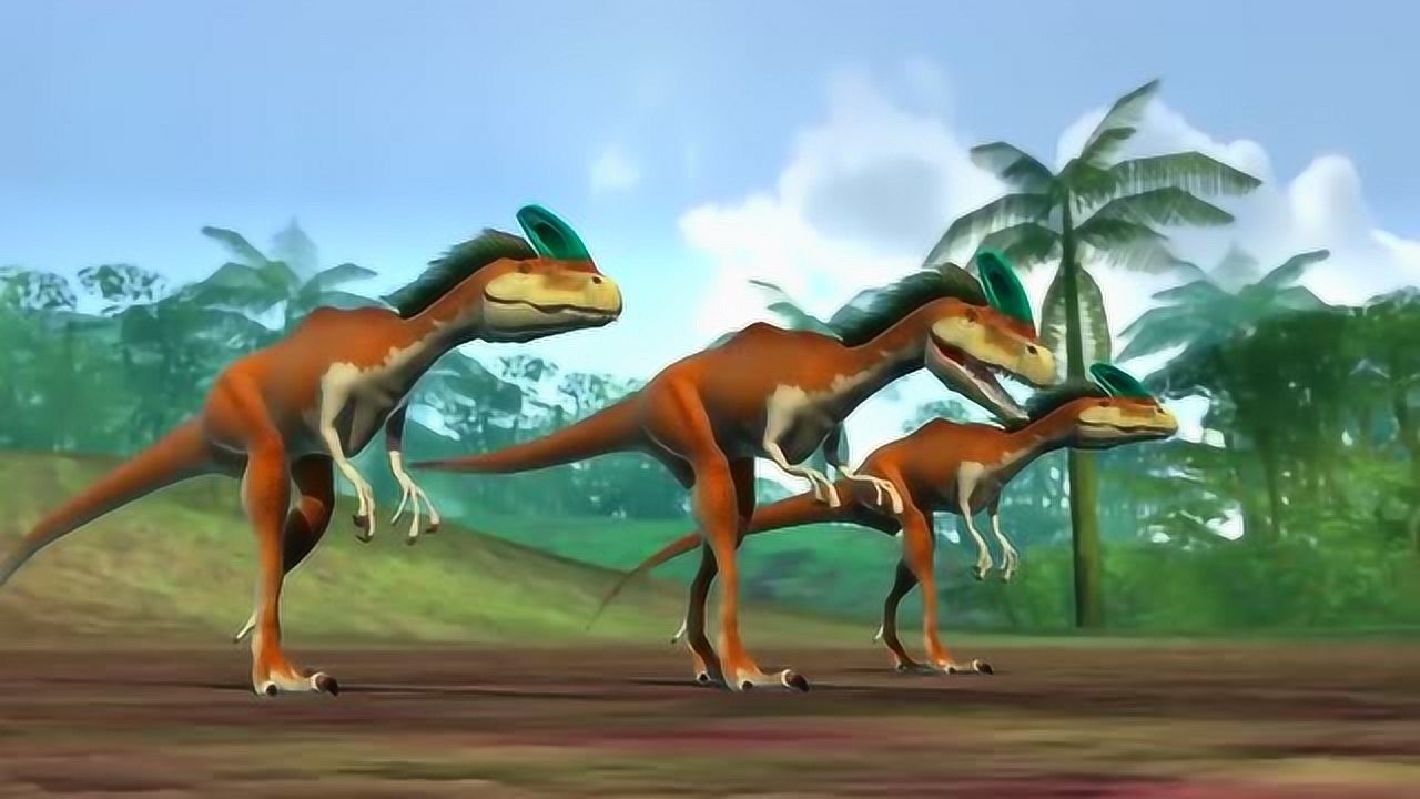 恐龙战争:开角龙vs冠龙三兄弟,狡猾的对手