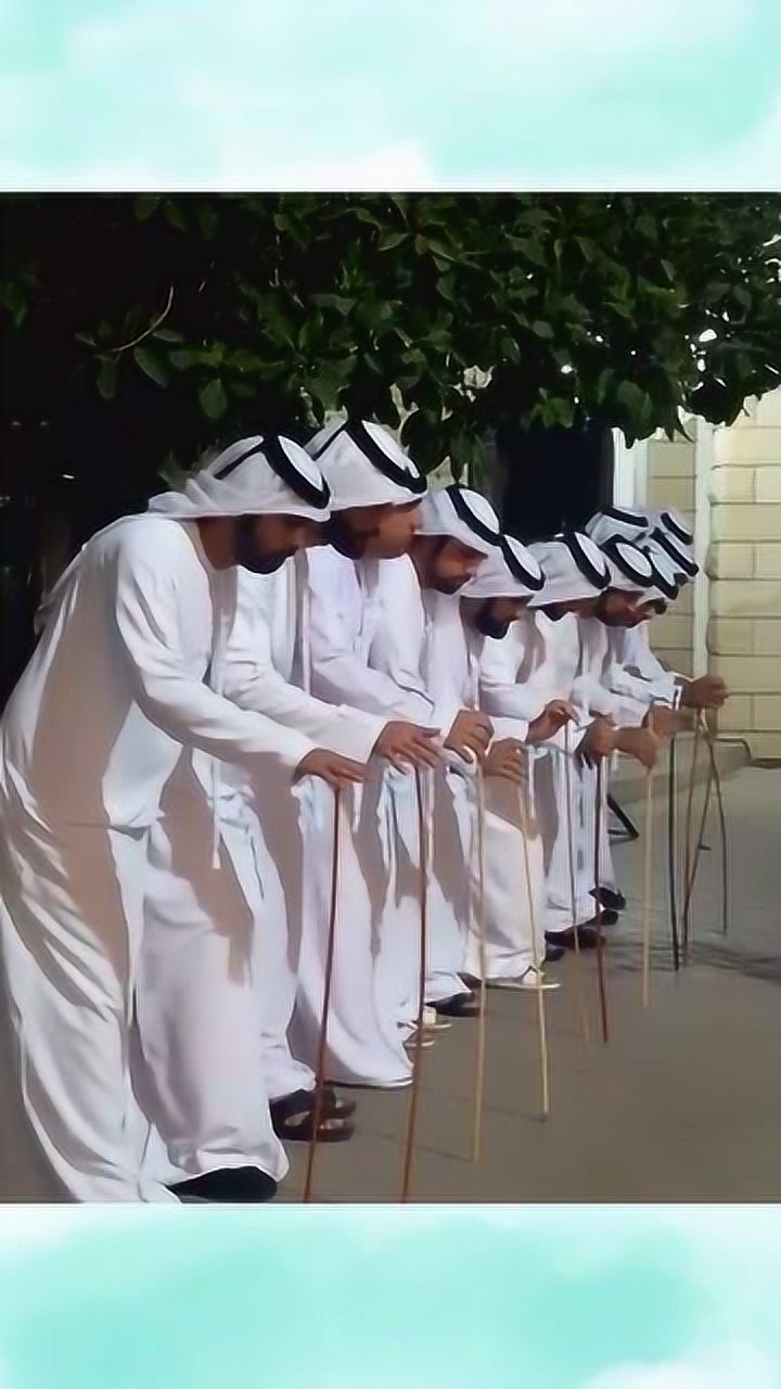 迪拜土豪的贵族舞蹈网友前面数第三个你的大胡子呢