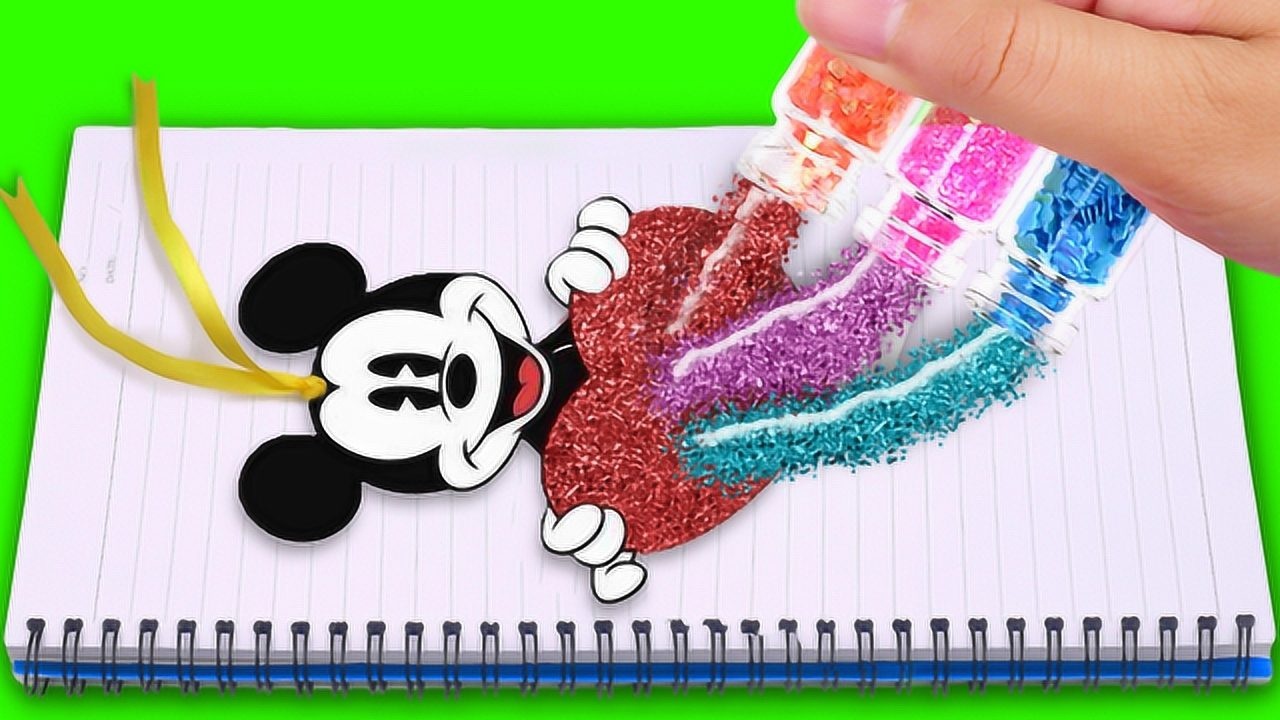 diy创意文具液体流沙书签还能这样自制简单又实用太好玩了