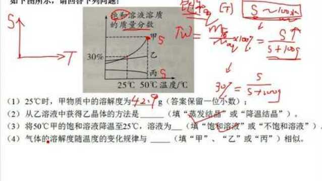 溶解度及溶解度曲线