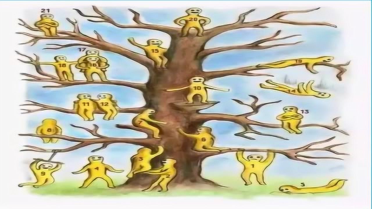 树上有21个小人选一个你最想待的位置测出你是什么性格的人