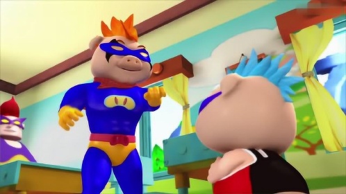 猪猪侠之积木世界:超人强主动转到隔壁班,猪猪侠也想,菲菲才不要!