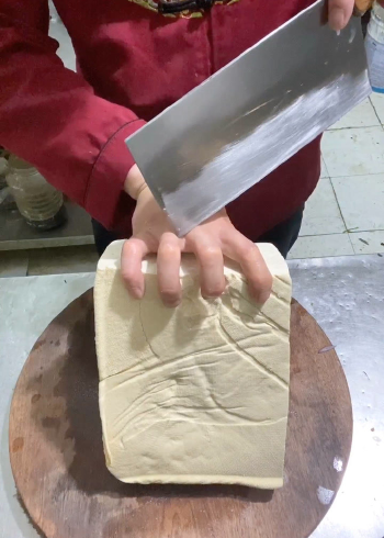 大豆腐菱形块切法