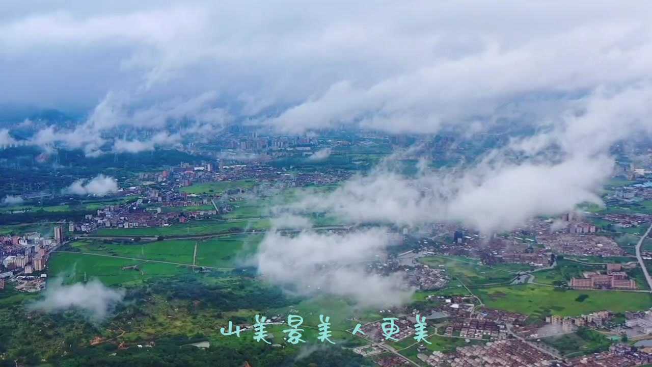 航拍普宁市下架山镇