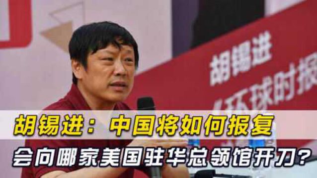 胡锡进:中国将如何报复?我们会对哪家美国驻华总领馆开刀?