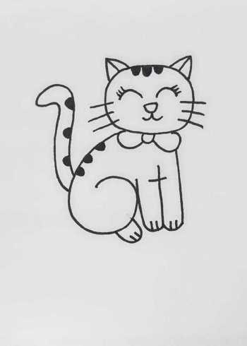 教你如何用61画个可爱的小猫咪