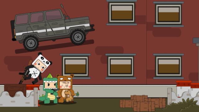 迷你吃鸡小队  迷你吃鸡小队第68集:熊孩子,胖哒,迷斯拉不是偷车贼