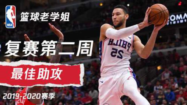 NBA复赛第二周精彩助攻全收录 西蒙斯脑后长眼绝妙助攻