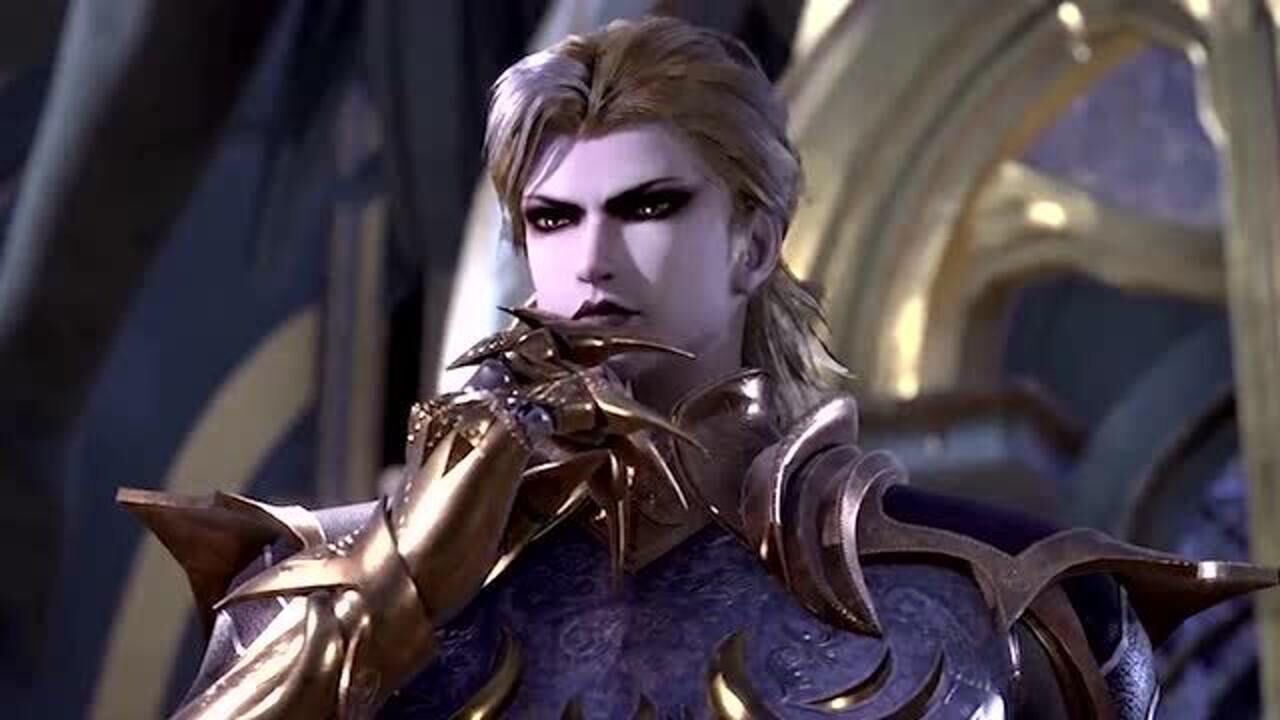 武魂殿黄金一代第一人邪月,上一秒还霸气说唐三输了,下一秒就单膝跪下