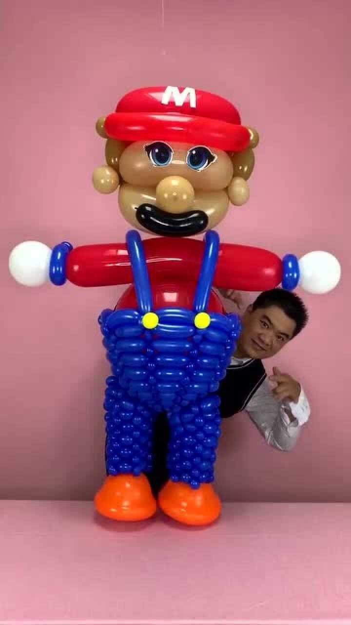 百变气球可爱的小人就这样做出来了太有才了