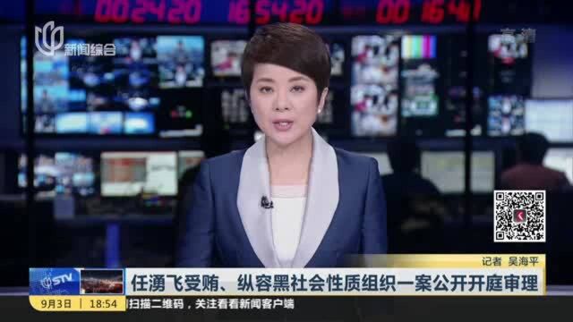 任涌飞受贿、纵容黑社会性质组织一案公开开庭审理