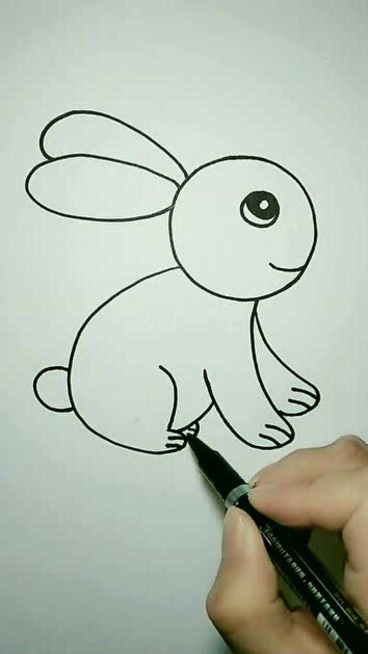 画出来的小兔子图片