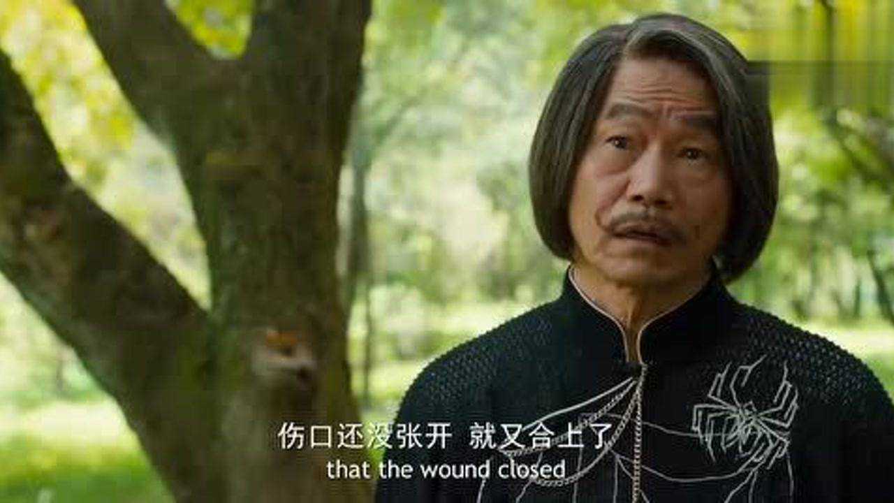 道士下山张震被偷袭封喉竟跟没事人一样使出猿击术秒杀元华