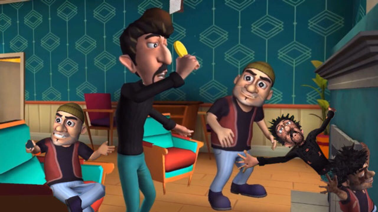 疯狂小偷:贪心的小偷爬烟囱捡金币,被炸飞上天啦!