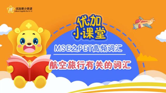 MSE之PET高频词汇:航空旅行有关的词汇