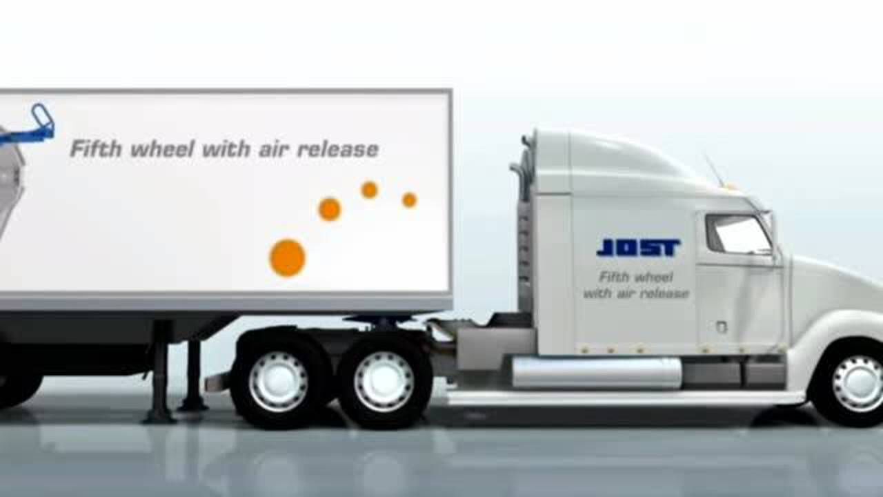 半挂车连接原理详解，看一遍就了解其中奥秘_高清