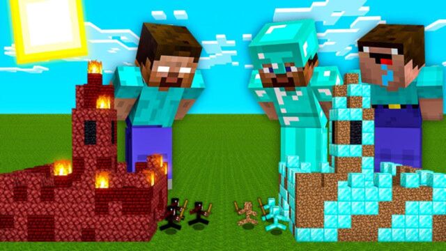 我的世界:阿呆史蒂夫vshim 兄弟俩居然首次击败了大魔王him!