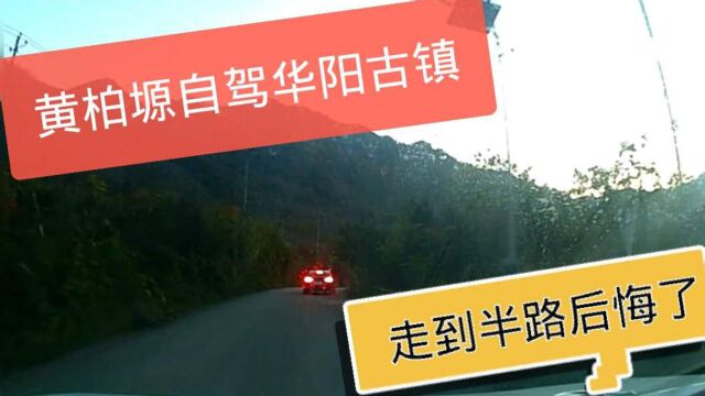 秦岭黄柏塬自驾华阳古镇,走到半路后悔了,夜晚行车路况差没网络