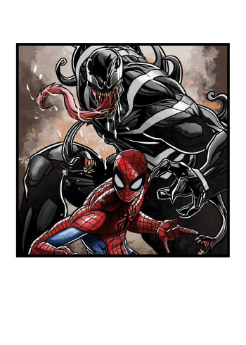 爸爸画的毒液蜘蛛侠vs我画的毒液蜘蛛侠