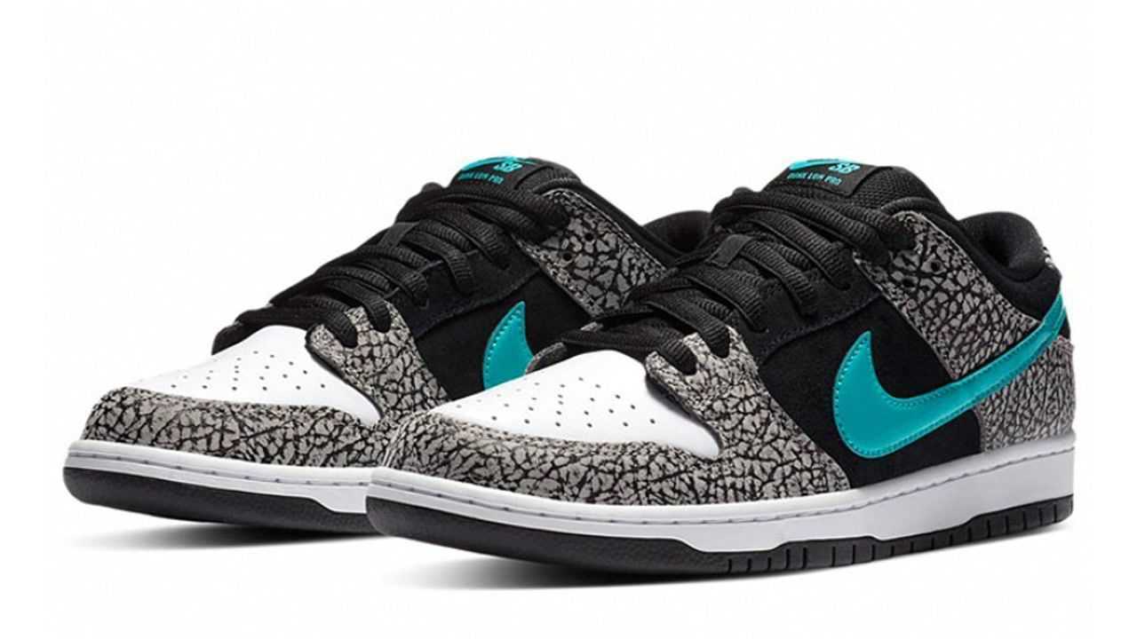 nike sb dunk low蒂芙尼灰大象视觉效果