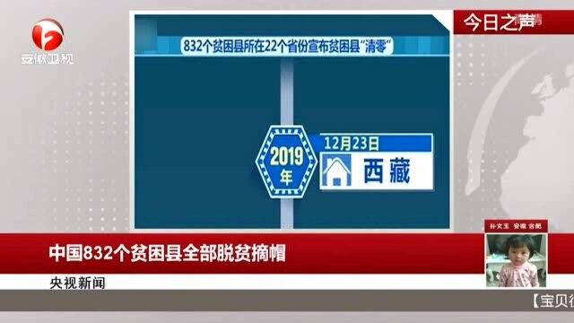 全面建设小康社会 中国832个贫困县全部脱贫摘帽