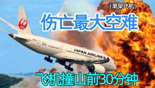 日本客机撞山坠毁，520人丧生，撞山前30分钟遭受怎样折磨？