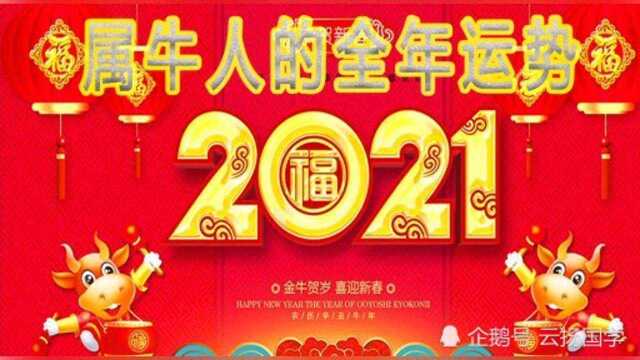 2021年属牛人的全年运势及运程