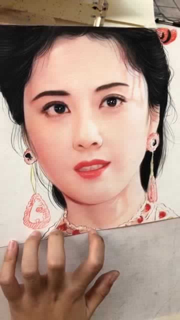 画了两天的朱琳,这样的女儿国国王你喜欢吗